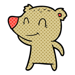 smiling bear cartoon