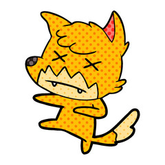 cartoon dead fox