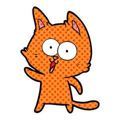 funny cartoon cat