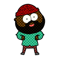 cartoon bearded man