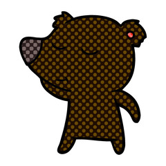 happy cartoon bear