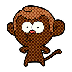 cartoon hooting monkey