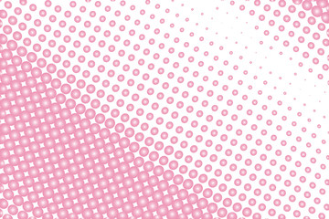 Abstract futuristic halftone pattern. Comic background. Dotted backdrop with circles, dots, point large scale