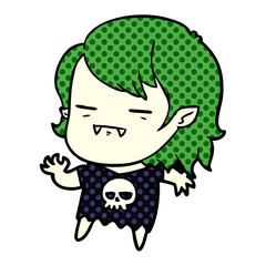 cartoon undead vampire girl