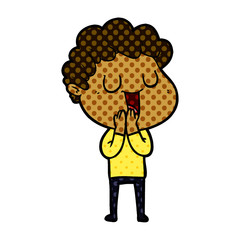 laughing cartoon man