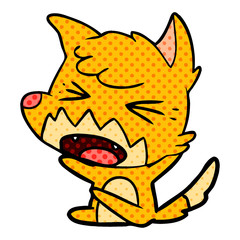 angry cartoon fox