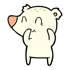 giggling polar bear cartoon