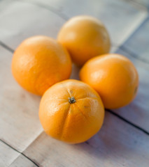 oranges on white background