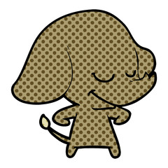 cartoon smiling elephant
