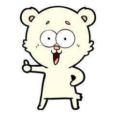 laughing teddy  bear cartoon