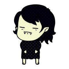 cartoon undead vampire girl