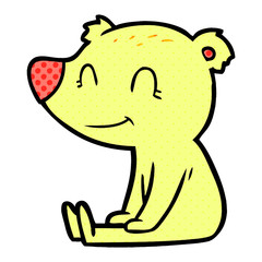sitting bear cartoon