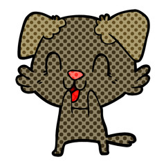 laughing cartoon dog