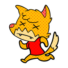 cartoon dead fox