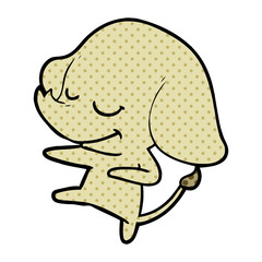 cartoon smiling elephant