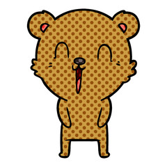 happy cartoon bear