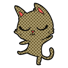 calm cartoon cat