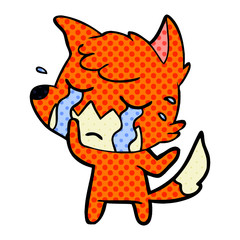 crying fox cartoon