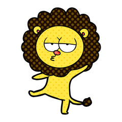 cartoon dancing lion