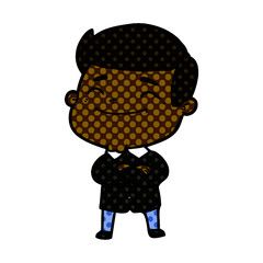 Obraz premium happy cartoon man