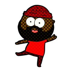 cartoon bearded man