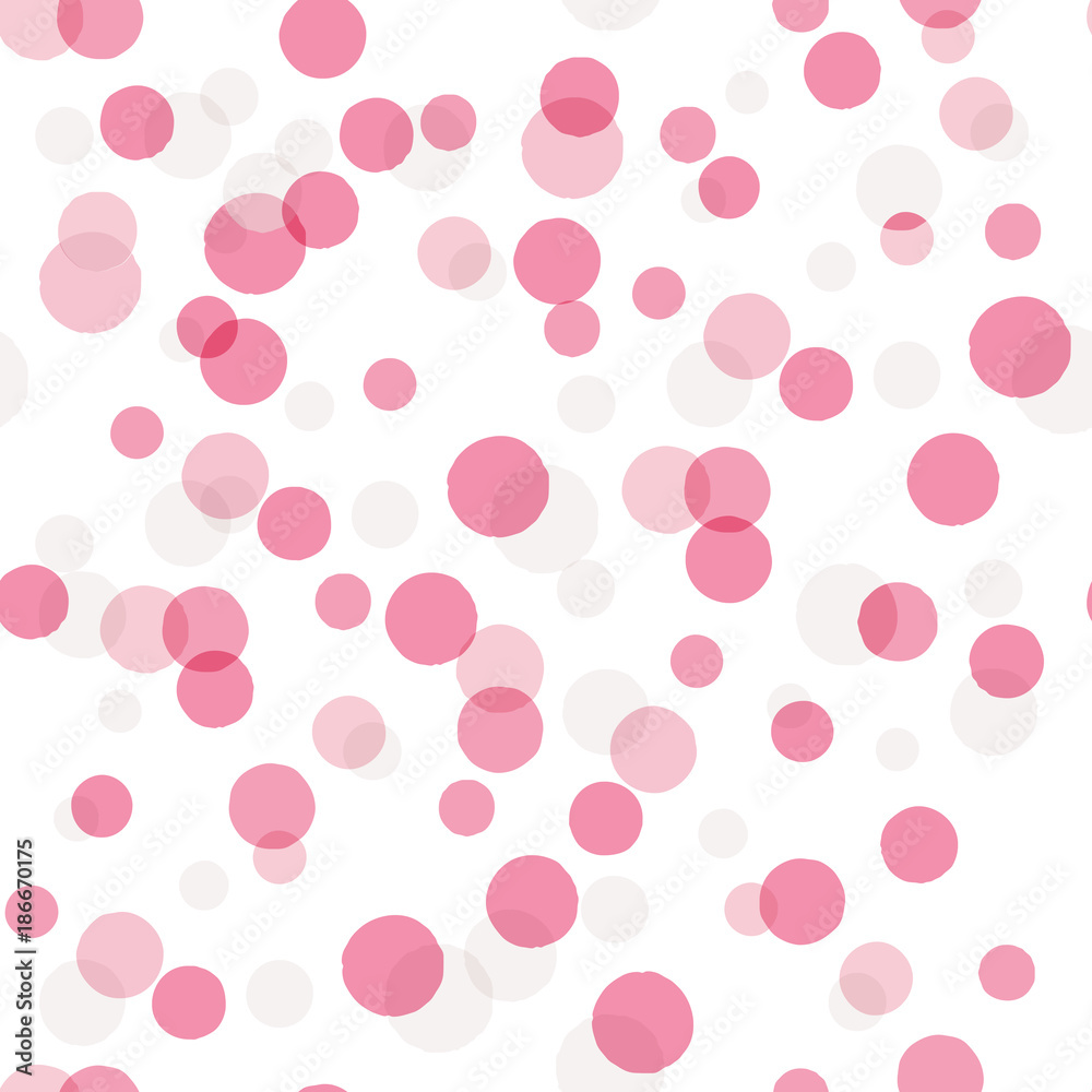 Poster Vector seamless pattern with big confetti.