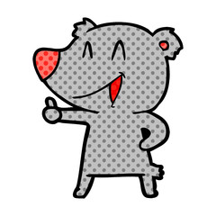 laughing bear cartoon
