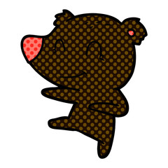 Obraz premium smiling dancing bear cartoon