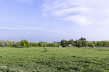 View over the landscape of hungary