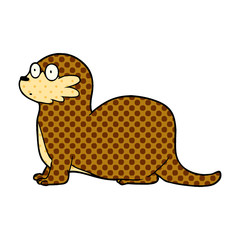 cartoon otter