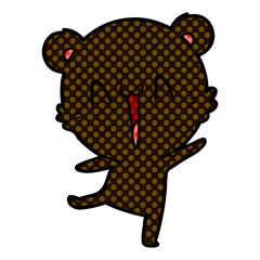 happy bear cartoon