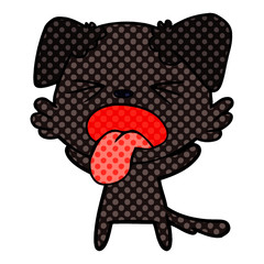 cartoon disgusted dog