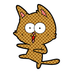 funny cartoon cat