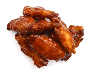 Chicken wings with barbeque sauce