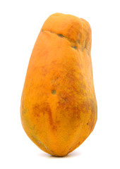 Papaya fruit isolated on a white background