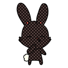 curious bunny cartoon