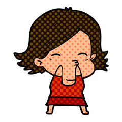 cartoon woman