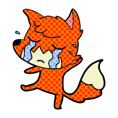 crying fox cartoon