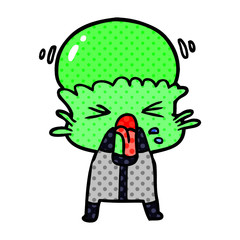 weird cartoon alien