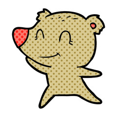 Fototapeta premium friendly bear cartoon