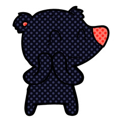 smiling bear cartoon