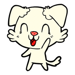 laughing cartoon dog