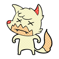cartoon dead fox