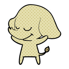 cartoon smiling elephant
