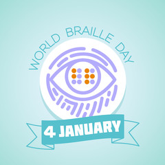 4 january  World Braille Day
