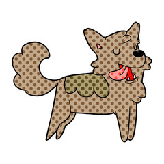 cartoon happy dog