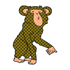 cartoon chimpanzee