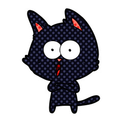 funny cartoon cat