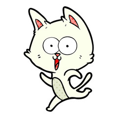 funny cartoon cat