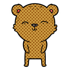 Obraz premium happy cartoon bear